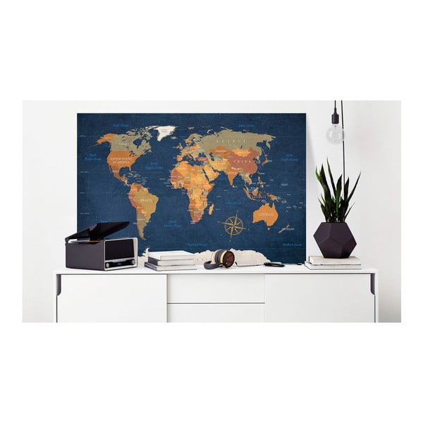 Slika karte svijeta Bimago Ink Oceans, 90 x 60 cm-image-1