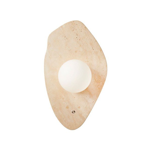 Bež zidna lampa od kamenine ø 10 cm Hilde – Opviq lights
