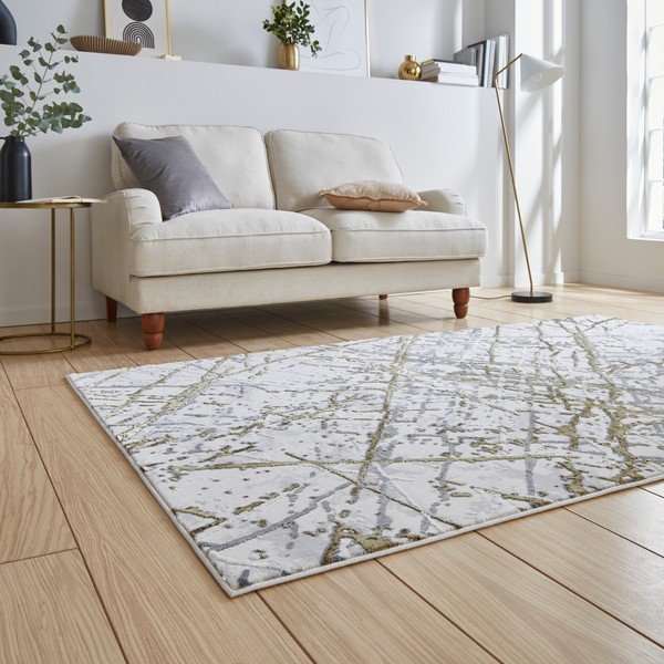 Svijetlo sivi/u zlatnoj boji tepih 80x150 cm Artemis – Think Rugs-image-2