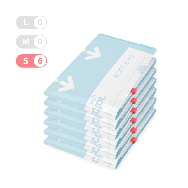 Vakuum vrećice za odjeću u setu 6 kom Roll Up S – Compactor-image-1
