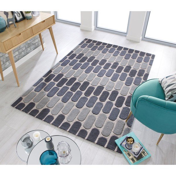 Sivi vuneni tepih Flair Rugs Fossil, 160 x 230 cm-image-4