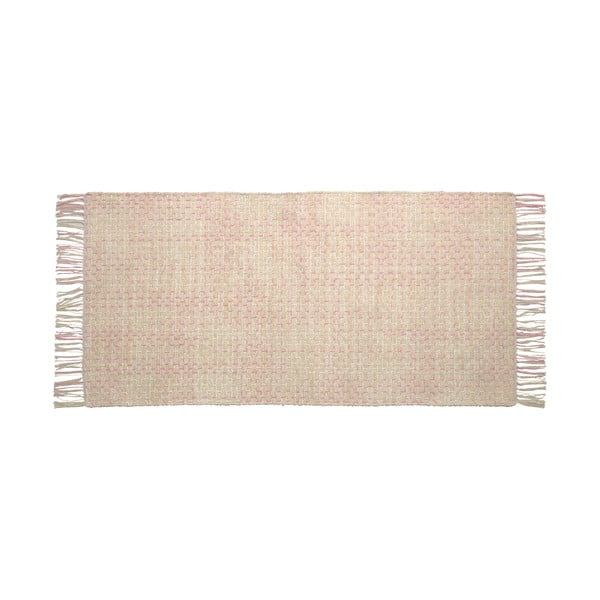 Ružičasto-bež pamučni dječji tepih Kave Home Nur, 70 x 140 cm