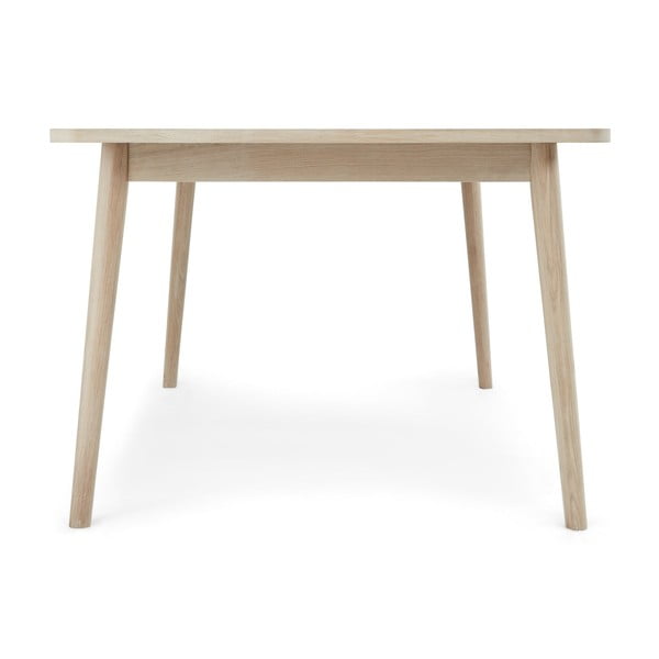 Proširiv blagovaonski stol s pločom stola u dekoru hrasta u prirodnoj boji 100x200 cm Nyborg – Furnhouse-image-3