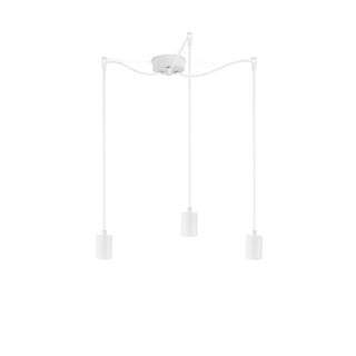 Bijela trodijelna viseća lampa Sotto Luce Cero Basic