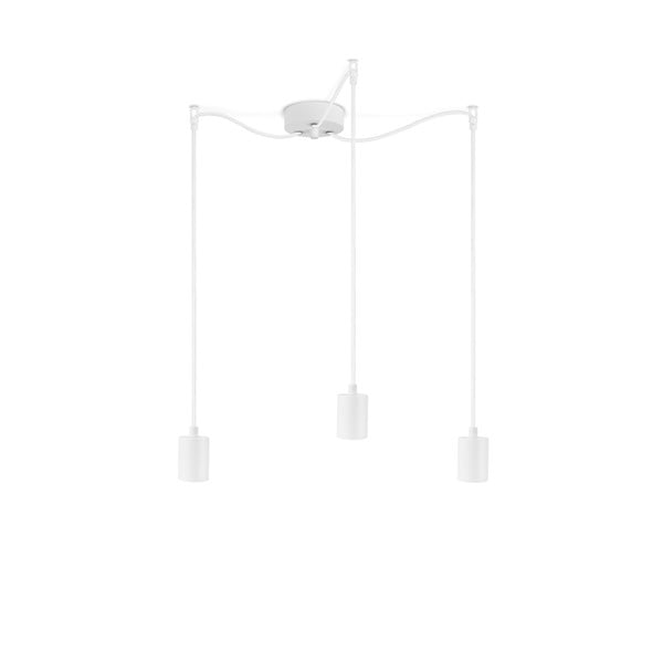 Bijela trodijelna viseća lampa Sotto Luce Cero Basic