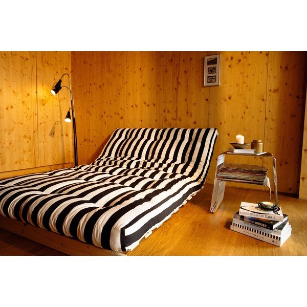 Crno-bijela sklopiva sofa 140 cm Roots – Karup-image-4