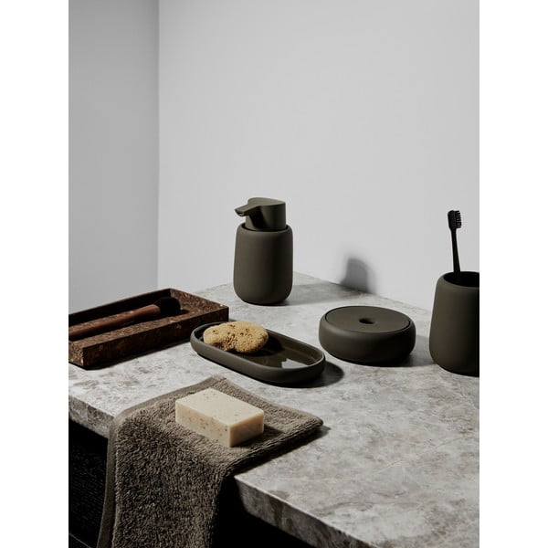 Smeđi keramički kupaonski organizator - Blomus-image-4