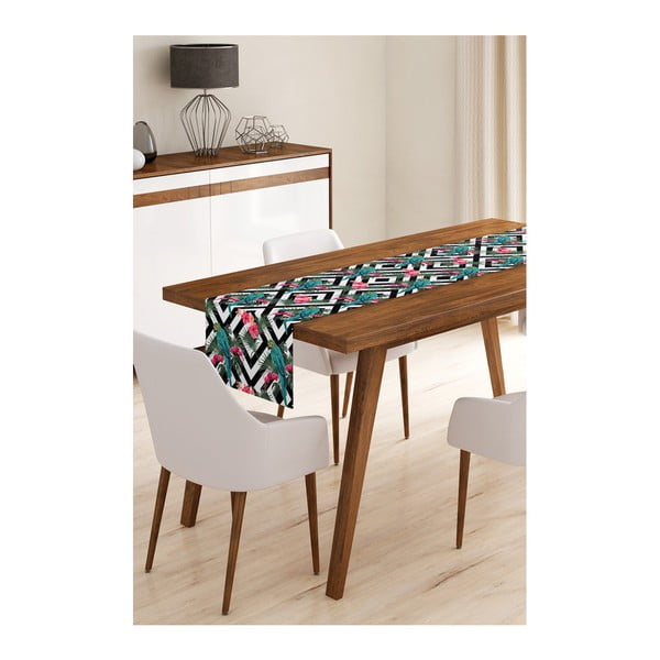 Minimalističke navlake za jastuke Parrot Stripes stolna staza od mikrovlakana, 45 x 145 cm
