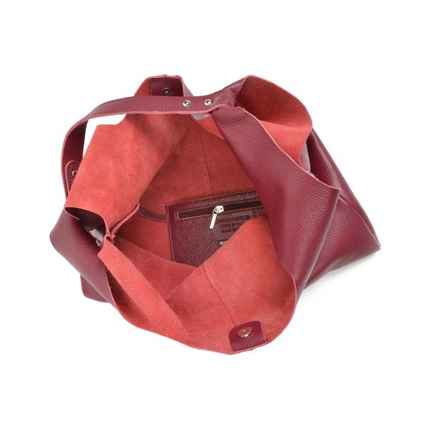 Bordo kožna torbica Sofia Cardoni Hobo-image-4