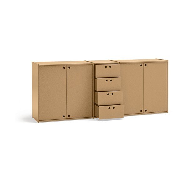 Komoda u prirodnoj boji 197x80x40 cm Wally – Teulat-image-3
