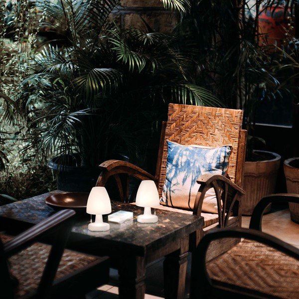 Bijela LED stolna lampa (visina 25 cm) Termoli – Fischer & Honsel-image-1