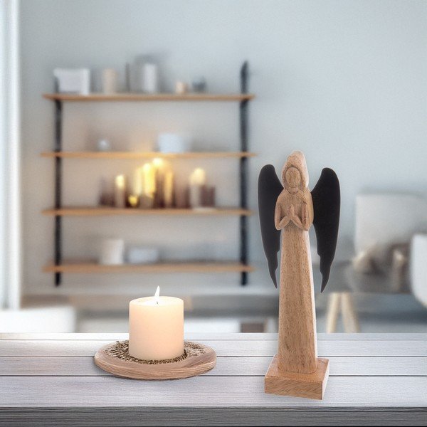 Drveni kipić (visina 27 cm) Angel – Orion-image-1