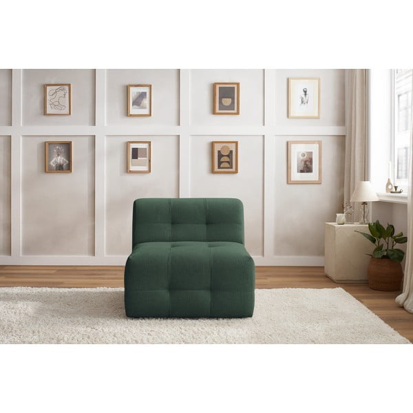 Tamnozeleni kauč modul Kleber - Bobochic Paris-image-1