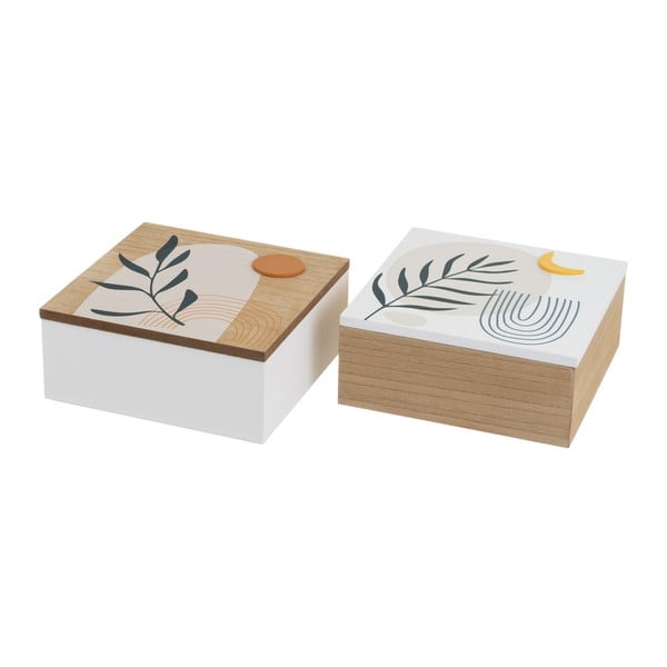 Kutije za pohranu u setu  2 kom s poklopcem/dekorativne ø 20x8,5 cm – Casa Selección