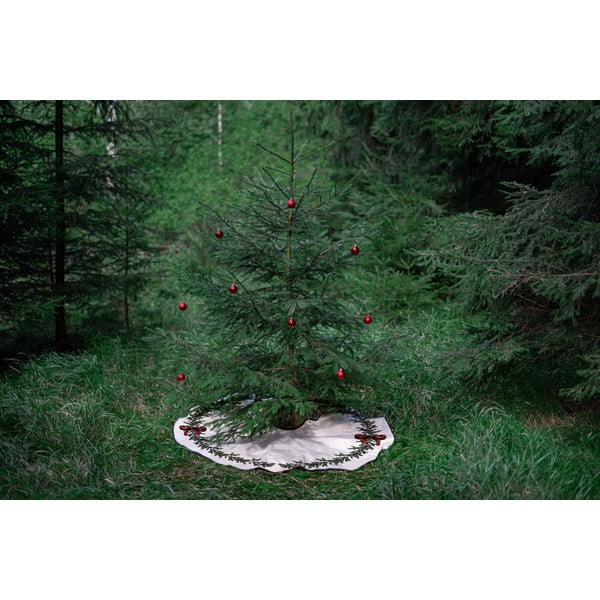 Krem perivi okrugli tepih s božićnim motivom ø 130 cm – Butter Kings-image-2