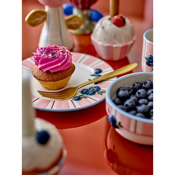 Ružičasti/krem desertni tanjuri u setu 4 kom od kamenine ø 20,5 cm Carry – Bloomingville-image-2