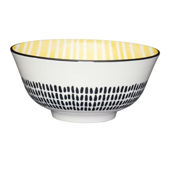 Kitchen Craft Stripe zemljana zdjela, ⌀ 15,5 cm
