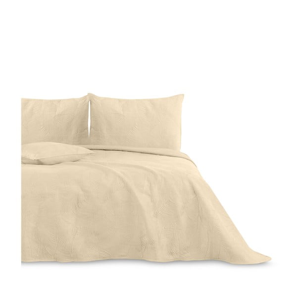 Bež pokrivač za bračni krevet 200x220 cm Palsha - AmeliaHome