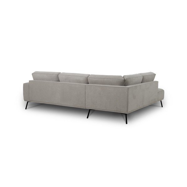 Sivo-bež kutna garnitura od šenila (s lijevim kutom/u obliku slova L) Amsterdam – Scandic-image-3