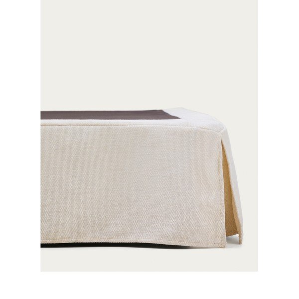 Bijeli tapecirani krevet bez uzglavlja 90x200 cm Jaira – Kave Home-image-4