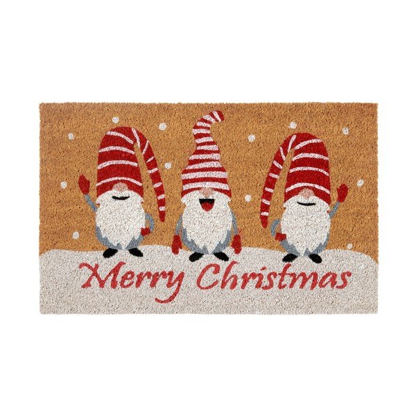 Otirač s božićnim motivom od kokosovih vlakana 40x70 cm Christmas Gnomes – Hanse Home