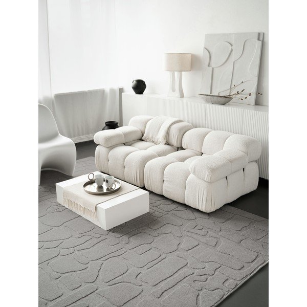 Sivi vunen tepih 160x230 cm Morphic Dunes – Agnella-image-1