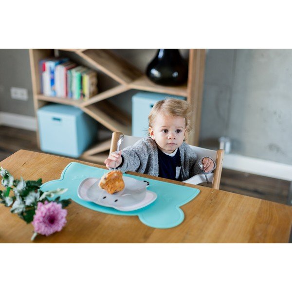 Tirkizni silikonski podmetač Kindsgut Bear, 48 x 25 cm-image-1