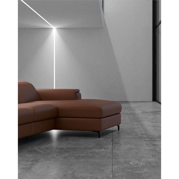 Konjak smeđa kožna kutna garnitura (s desnim kutom) Brito – MESONICA-image-3