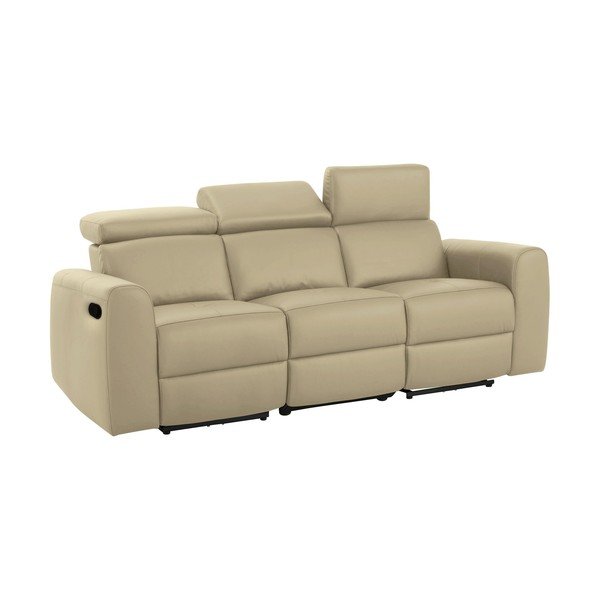 Bijela sofa od imitacije kože 216 cm Capena – Støraa-image-3