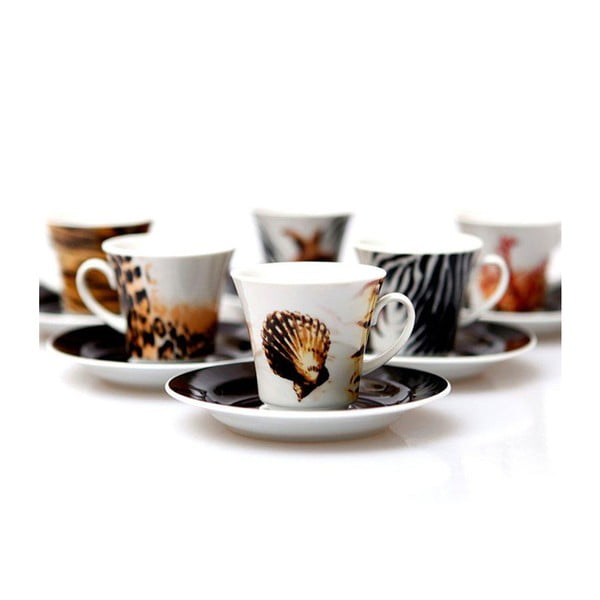 Set od 6 porculanskih šalica za čaj Kutahya Sea World, 80 ml-image-1