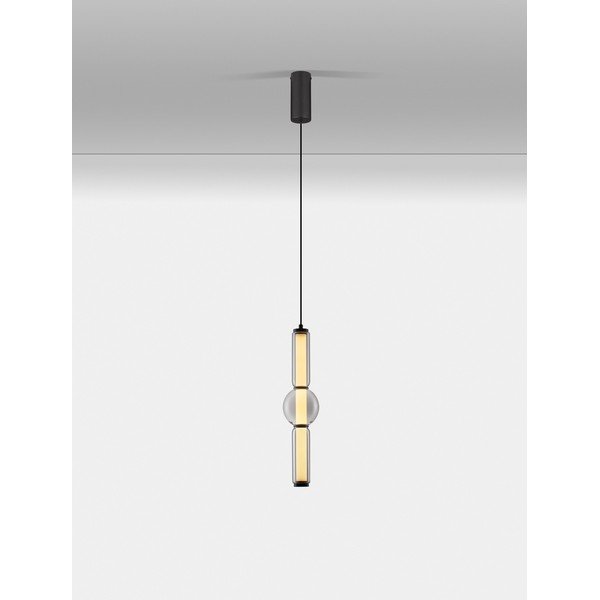 Siva staklena LED viseća svjetiljka s mogućnosti zatamnjivanja ø 12 cm Ulon – Nova Luce-image-4