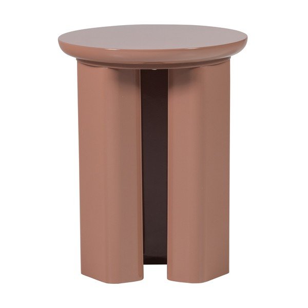 Okrugao pomoćni stol u sjajnom dekoru ø 40 cm Orivo – WOOOD-image-3