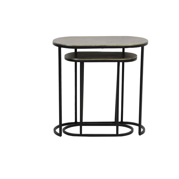 Metalni pomoćni stolići u setu 2 kom 26x53 cm Bocov – Light & Living-image-2