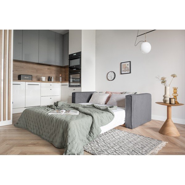 Sivi kauč na razvlačenje 168 cm Lucky Lucy - Miuform-image-3