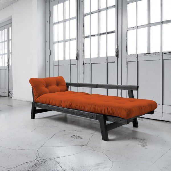 Kauč na razvlačenje Karup Step Black / Orange-image-3