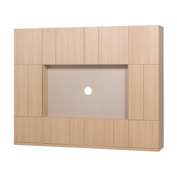 Modularni TV set u prirodnoj boji 268x215 cm Build – WOOOD