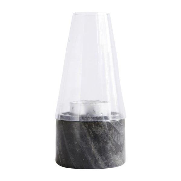 Sivi lampion House Doctor Lantern Grey Marble, 22 cm