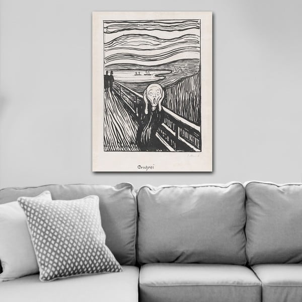 Slika 70x100 cm Edvard Munch Sketch - Wallity-image-1