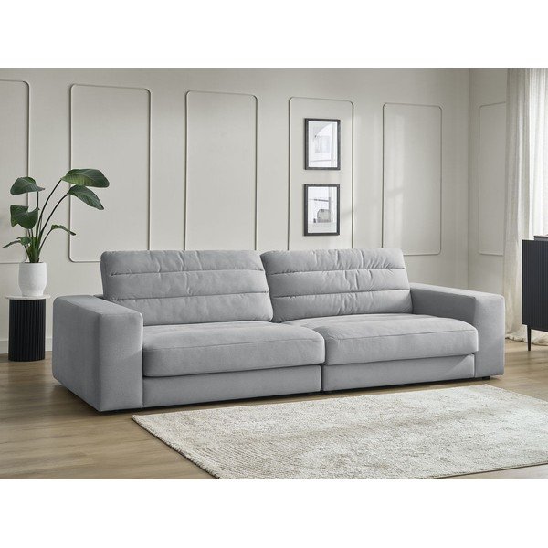 Svijetlo siva baršunasti sofa 276 cm Sierra – Bobochic Paris-image-1