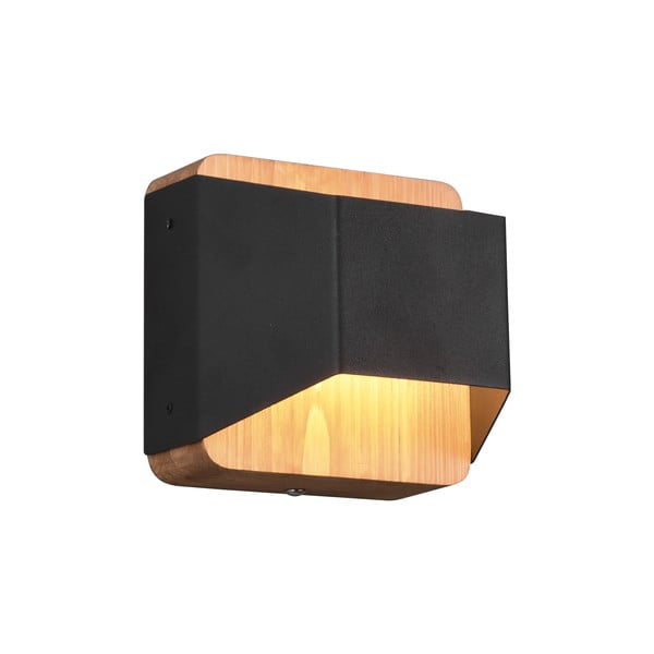 Mat crna LED zidna lampa s mogućnosti zatamnjivanja Arino – Trio-image-4