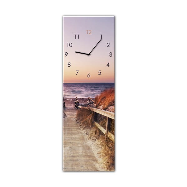 Zidni sat Styler Glassclock Sunset, 20 x 60 cm