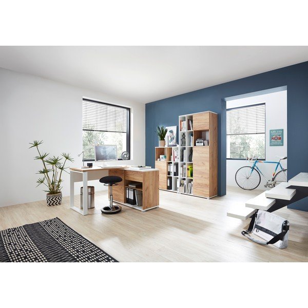 Regal za knjige u dekoru hrasta 85x120 cm Lioni - Germania-image-1