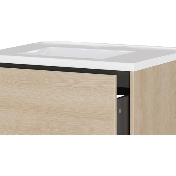 Bijeli zidni ormarić za ispod umivaonika u mat dekoru 61x61 cm Bodera – Germania-image-4