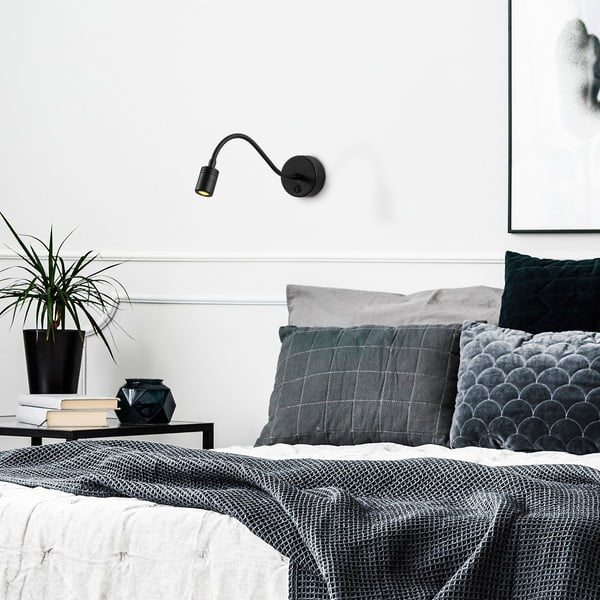 Crna LED zidna lampa Reading – Opviq lights-image-1