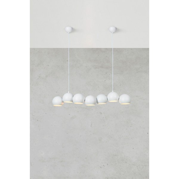 Bijela viseća svjetiljka s metalnim sjenilom Cupolo – Markslöjd-image-4