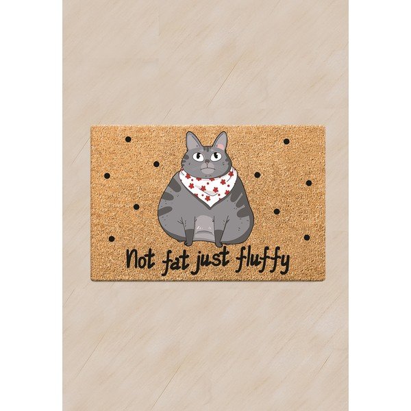 Podloga za zdjelu za mačke Petpetite Not Fat Just Fluffy, 60 x 40 cm-image-1