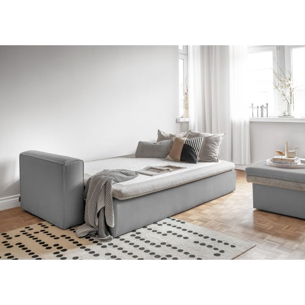 Svijetlo siva sklopiva sofa 237 cm Wilson – Miuform-image-4