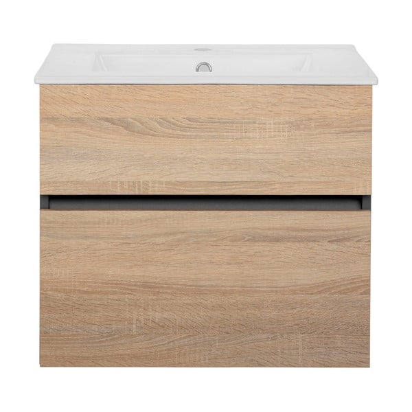 Zidni ormarić bez umivaonika u dekoru hrasta u prirodnoj boji 60x52 cm Wisla – Støraa-image-2