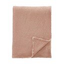 Prljavo roza pamučna deka 150x200 cm Jaipur Chunky Waffle – Pineapple Elephant