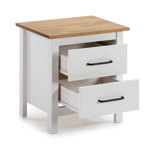 Bijeli drveni noćni ormarić Marckeric Miranda-image-2